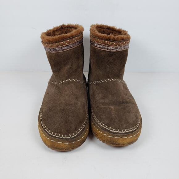 Laidback London Nyali Womens Sz EU 41 US 10 Brown Warm Winter Ankle Booties Boot - Picture 5 of 13